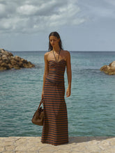 Johanna Ortiz Stripes Anesha Midi Skirt