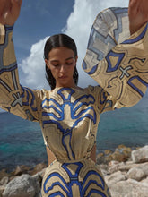 Johanna Ortiz Soul Healer Linen Maxi Dress