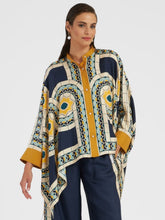 La DoubleJ Mudejar Placée Silk Twill Foulard Shirt