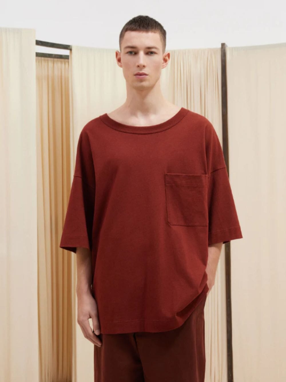 Cherry Mahogany Boxy T-Shirt