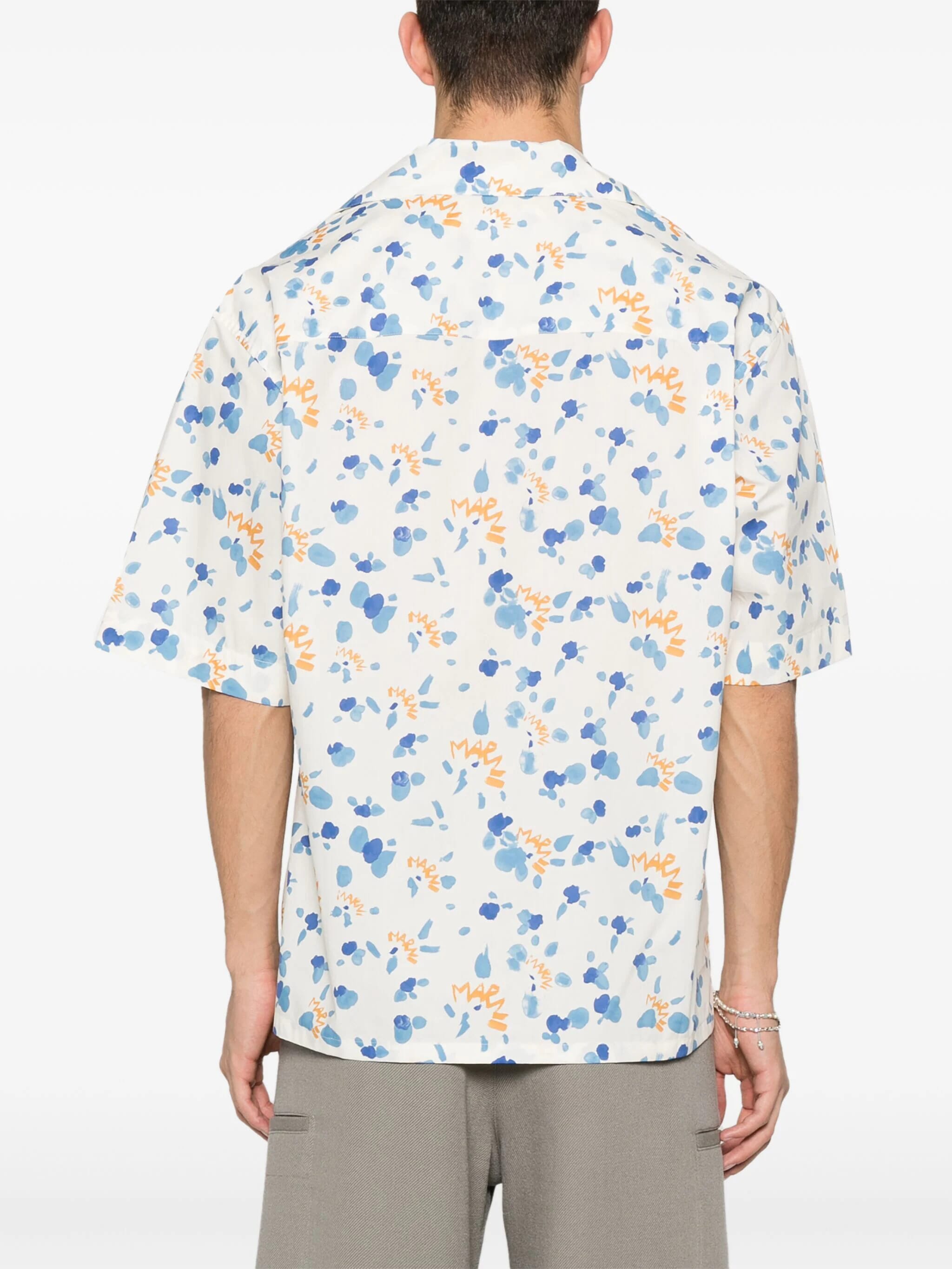 Floral Print Logo Shirt