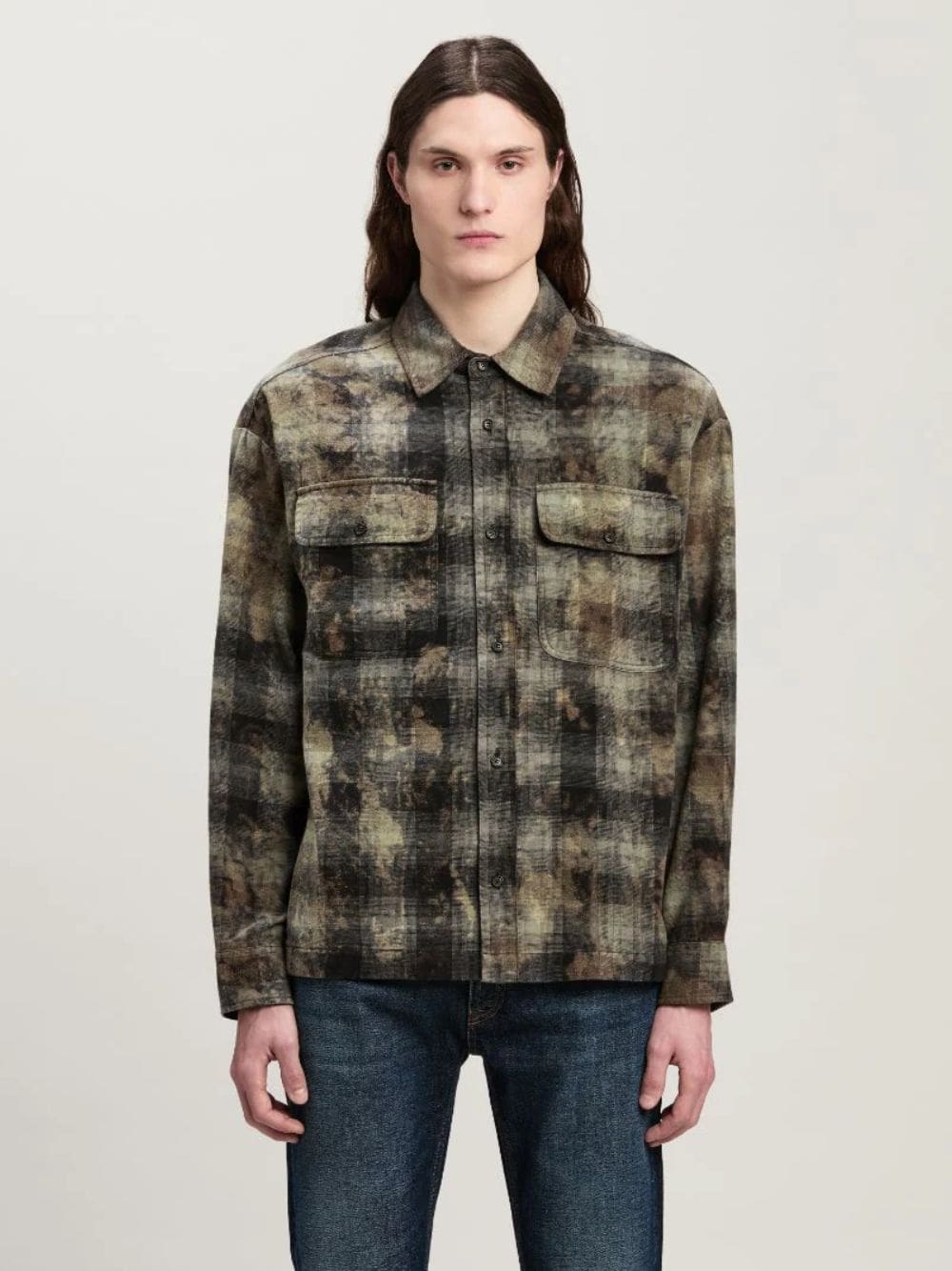 Curved Logo Check Shirt