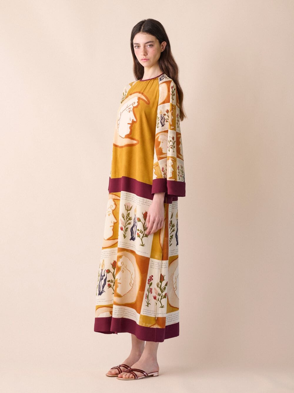 Rady Printed Silk Crepe Dress