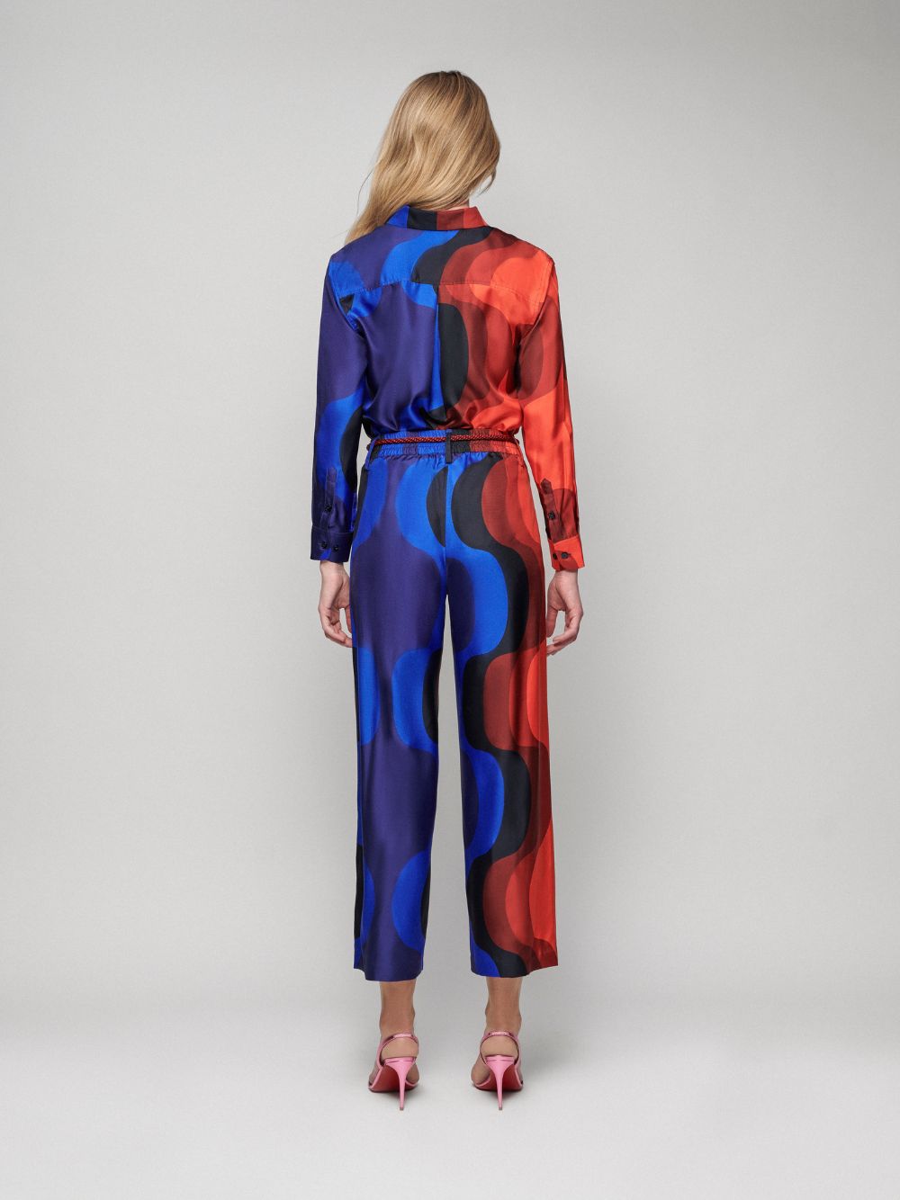 Sonia Printed Silk Trousers