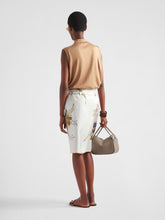 Prada Camel Sleeveless Silk Polo