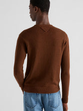 Prada Tobacco Cashmere Crew-Neck Sweater