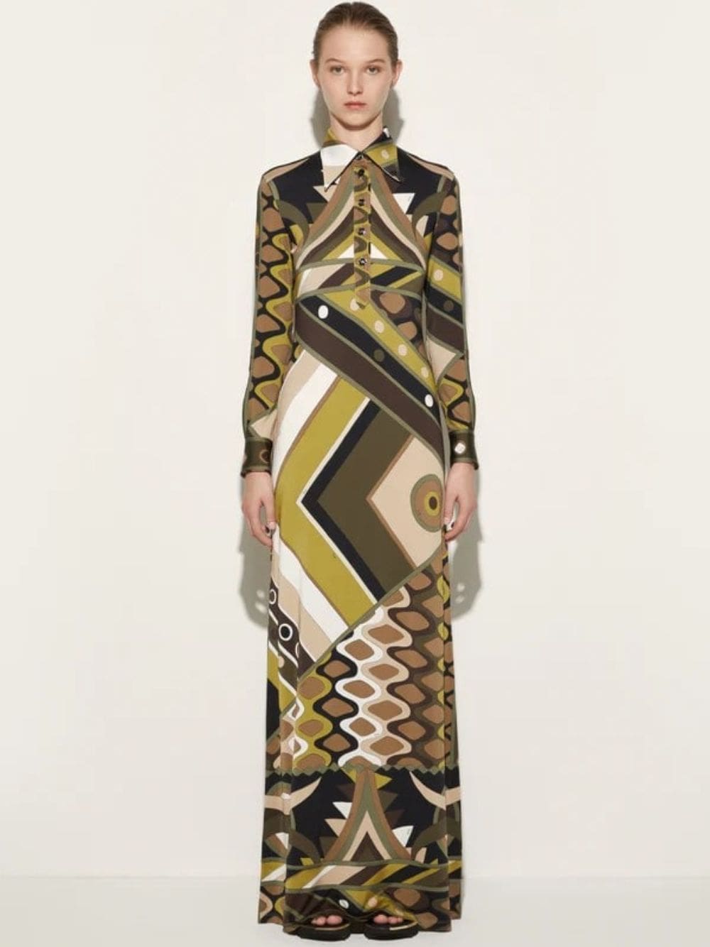 Vivara-Print Long Dress