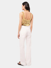Rabanne Golden Sparkle Cropped Top