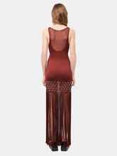 Rabanne Crochet Dress with Fringes and Pearls