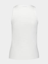 Rabanne Logo Cotton Jersey Tank Top