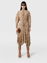 Stella McCartney Tiger Print Jersey Midi Dress