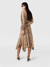 Stella McCartney Tiger Print Jersey Midi Dress