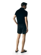 Tom Ford Black Modal Velour Polo Shirt