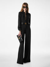 Black Satin Stretch Jersey Jumpsuit | PDP - Fashion Clinic