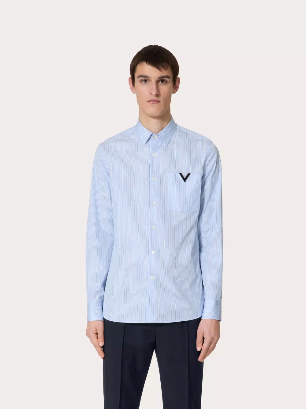 Azure Cotton Poplin Shirt