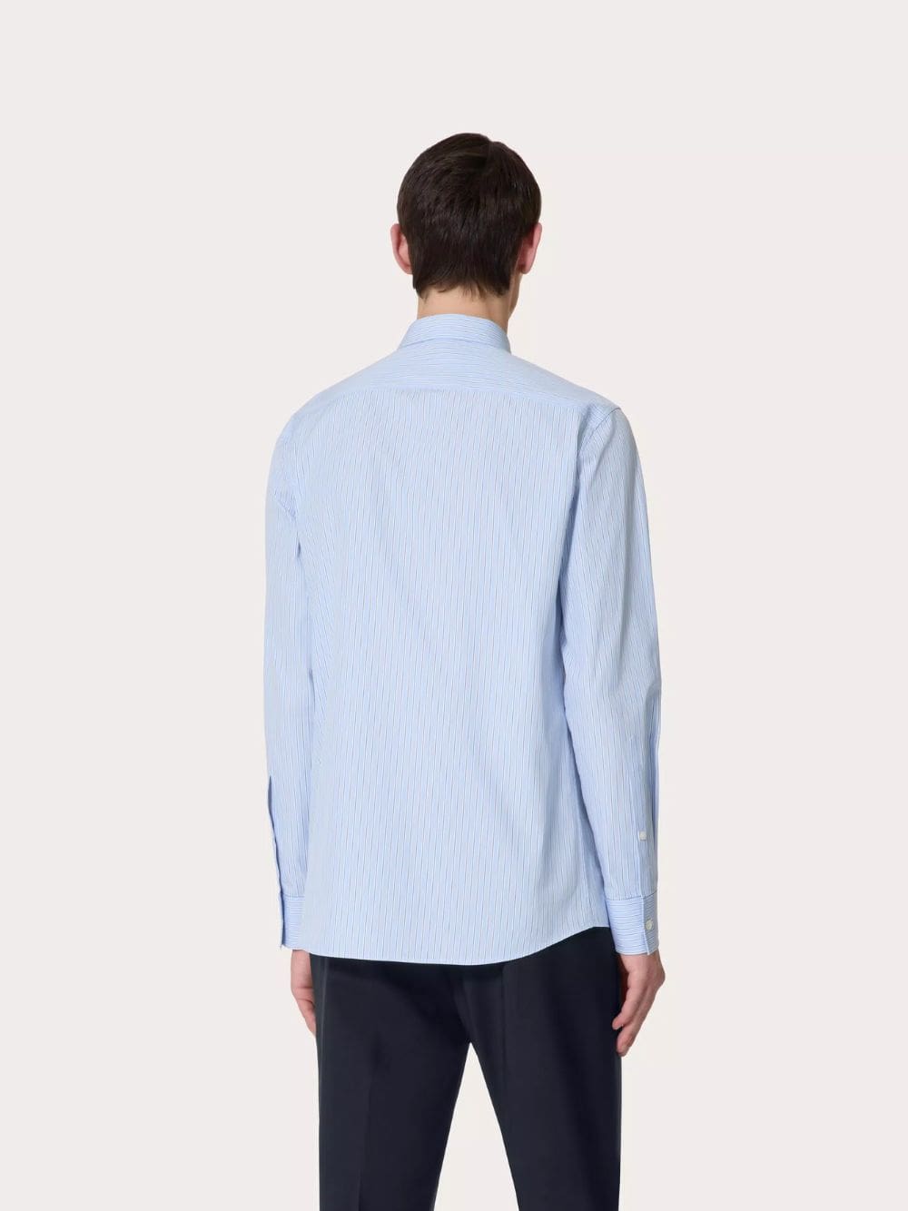 Azure Cotton Poplin Shirt