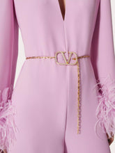 Valentino Garavani VLogo Signature Chain Belt with Swarovski Crystals