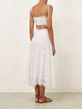 Zimmermann Ivory Ottie Flared Skirt