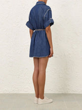 Zimmermann Denim Mini Shirt Dress