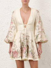 Zimmermann Waverly Plunge Mini Dress