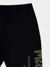 McQueen Graffiti-Print Cotton Track Pants