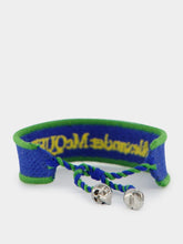 Alexander McQueen Logo-Embroidered Bracelet