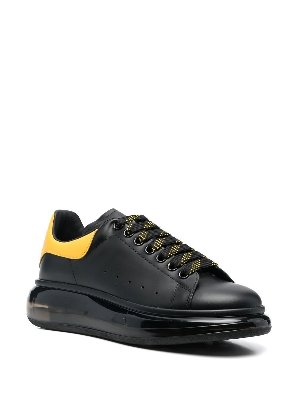 Alexander Mcqueen Oversized Larry Sneakers Black Yellow Fashion Clinic