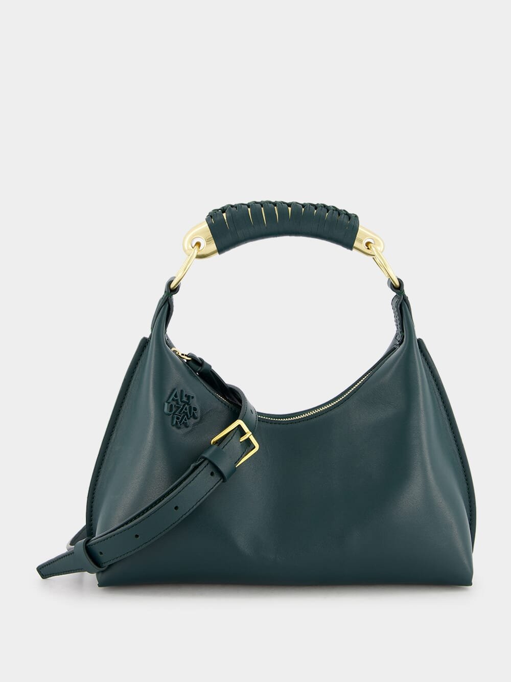 AltuzarraAthena Small Green Leather Bag at Fashion Clinic