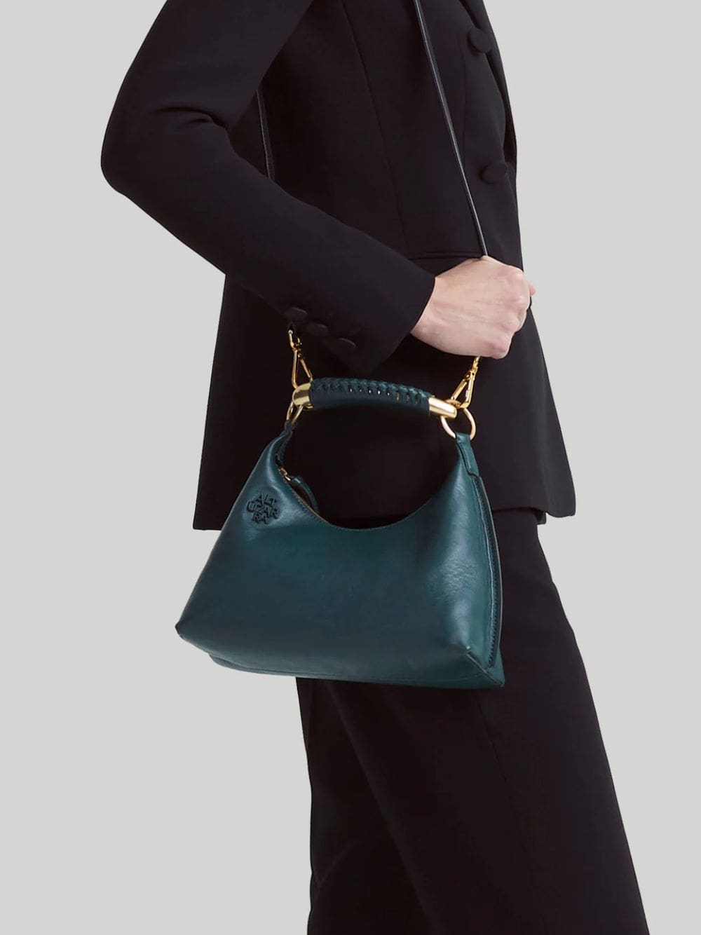 AltuzarraAthena Small Green Leather Bag at Fashion Clinic