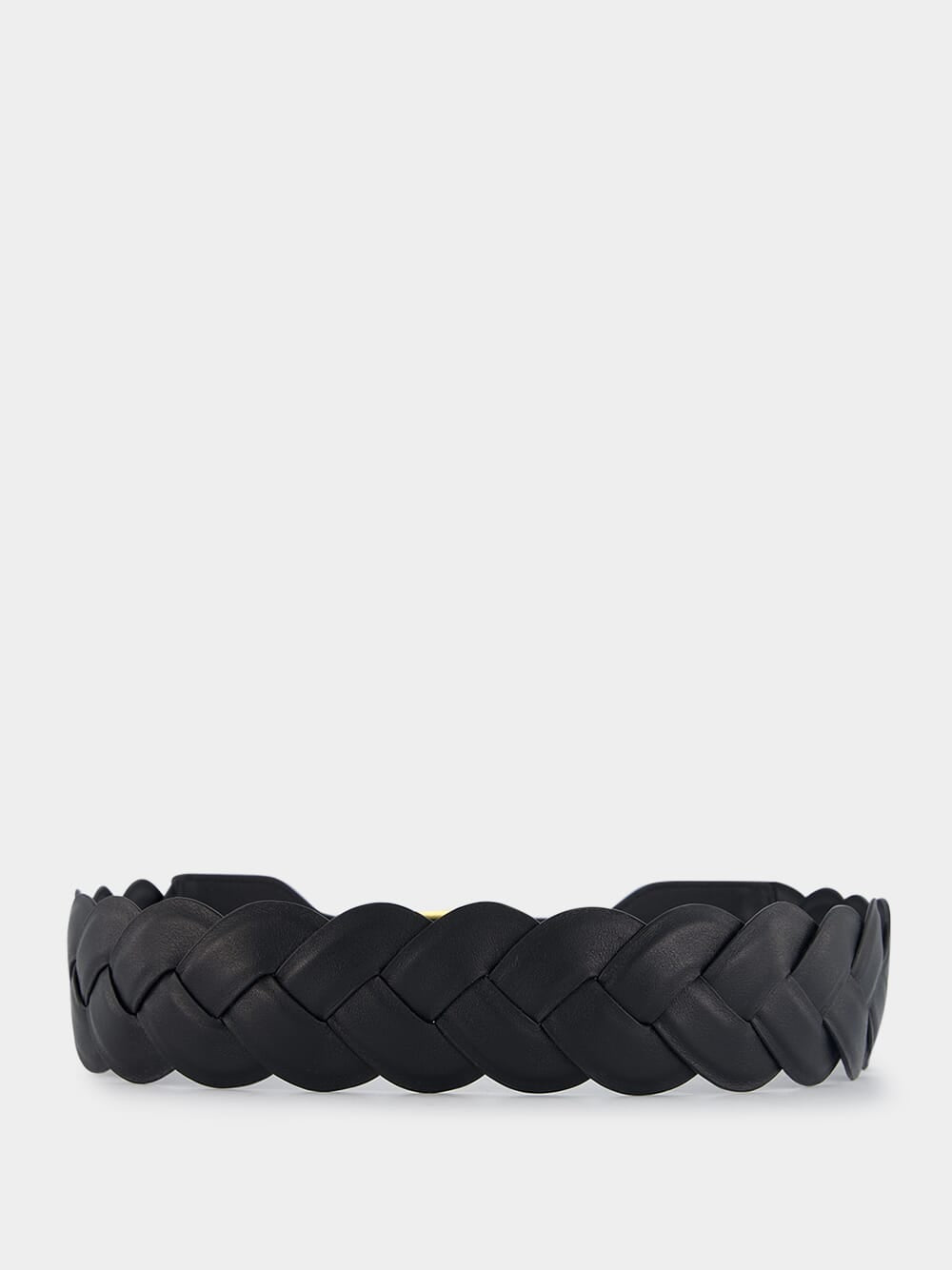 AltuzarraBlack Skinny Braid Belt at Fashion Clinic