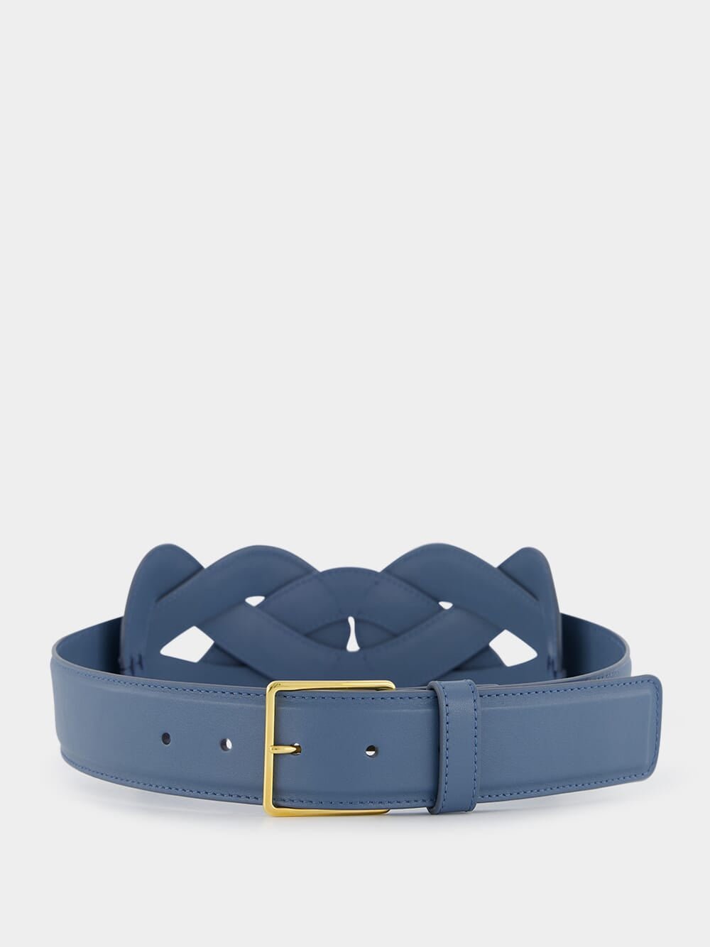 AltuzarraBlue Loopy Belt Calf Leather at Fashion Clinic