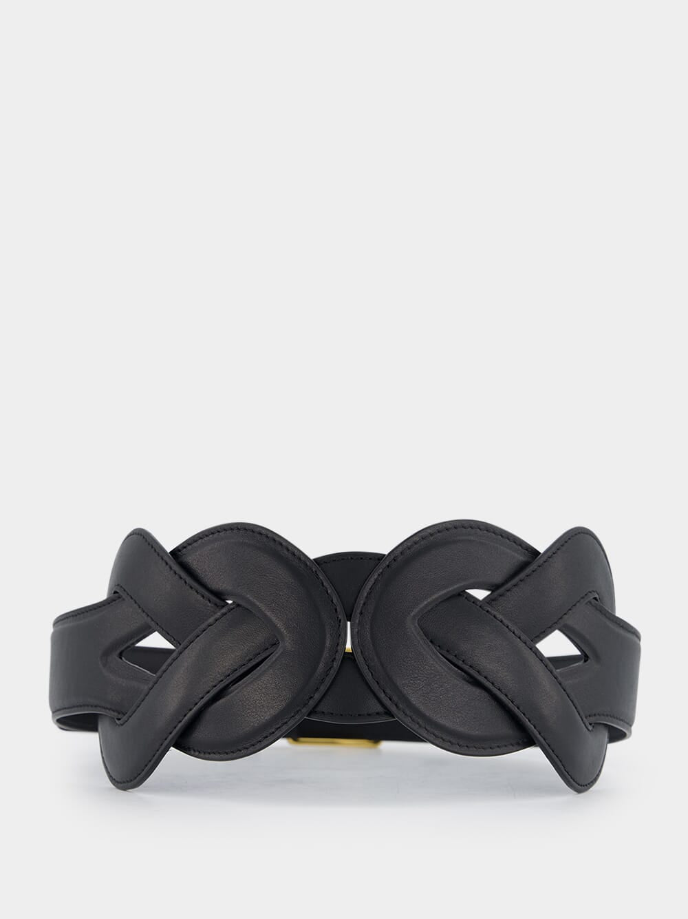 AltuzarraLoopy Belt Calf Leather Black at Fashion Clinic