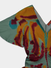 Altuzarra Pelopenese Tie-Dye V-Neck Midi Dress