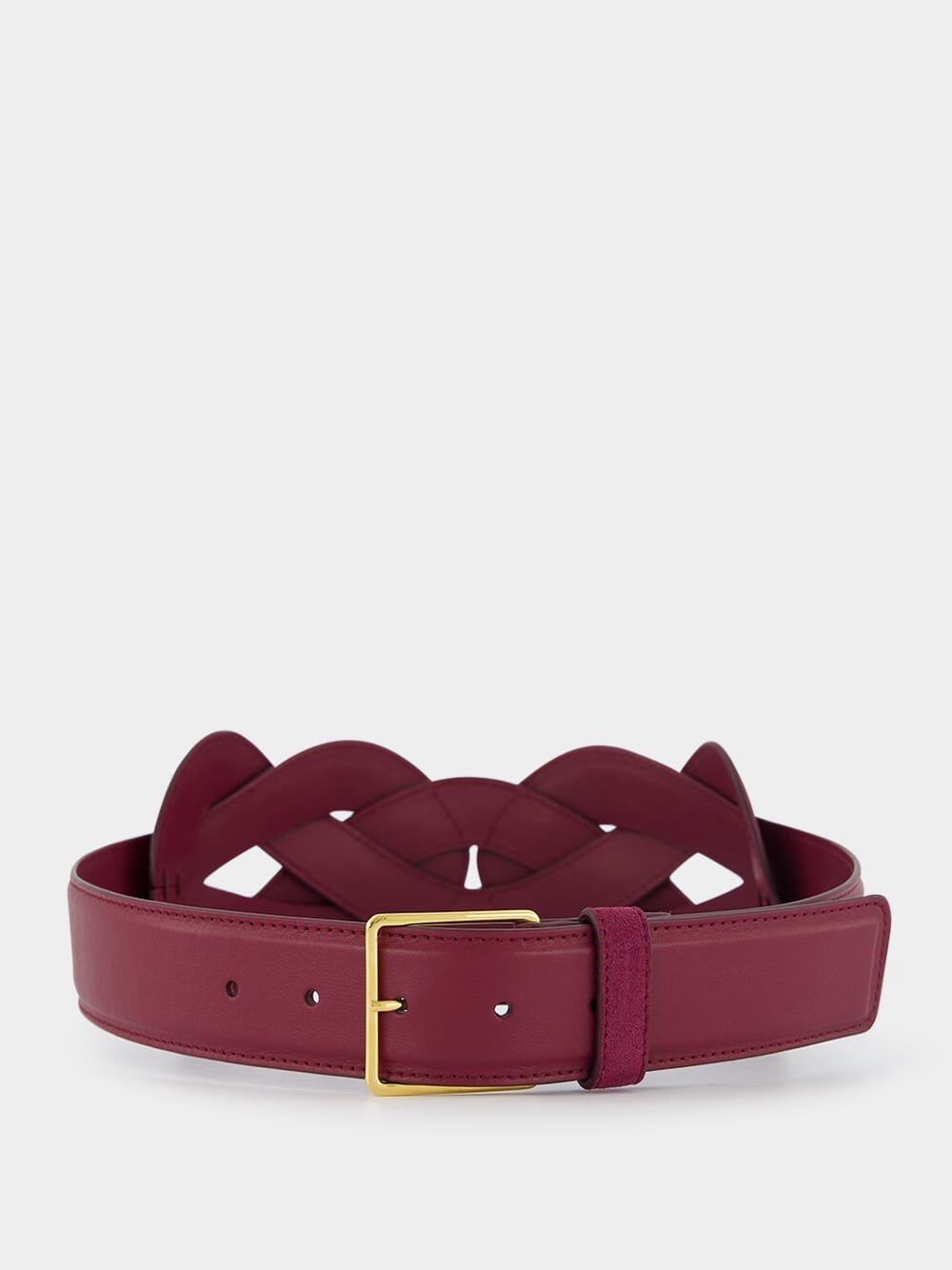 AltuzarraRed Loopy Belt Calf Leather at Fashion Clinic