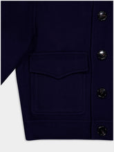 Ami Paris Boxy Fit Wool Coat