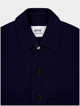 Ami Paris Boxy Fit Wool Coat