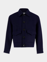 Ami Paris Boxy Fit Wool Coat