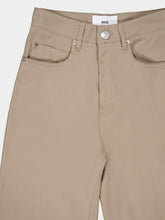 Ami Paris High-Waist Brown Flared Trousers