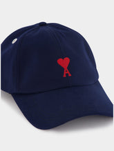 Ami Paris Logo-Embroidered Cotton Baseball Cap