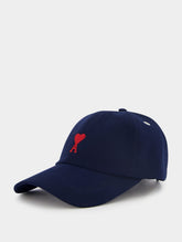 Ami Paris Logo-Embroidered Cotton Baseball Cap