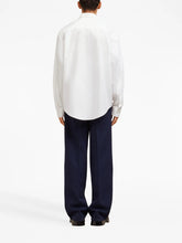Ami Paris Logo-Embroidered Poplin Cotton Shirt
