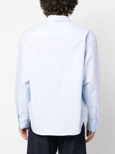 Ami Paris Logo-Embroidered Poplin Cotton Shirt