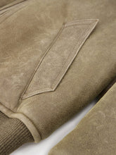 Ami Paris Zip-Up Leather Jacket
