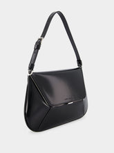 Amina Muaddi Black Calf Ami Shoulder Bag