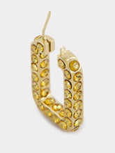 Amina Muaddi Charlotte Crystal-Embellished Hoop Earrings