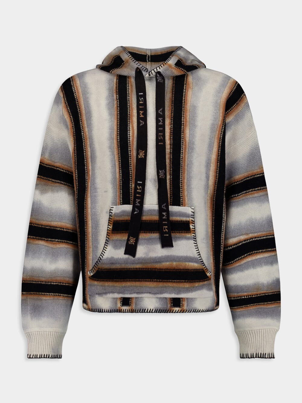 AmiriBaja Stripe-Pattern Hoodie at Fashion Clinic