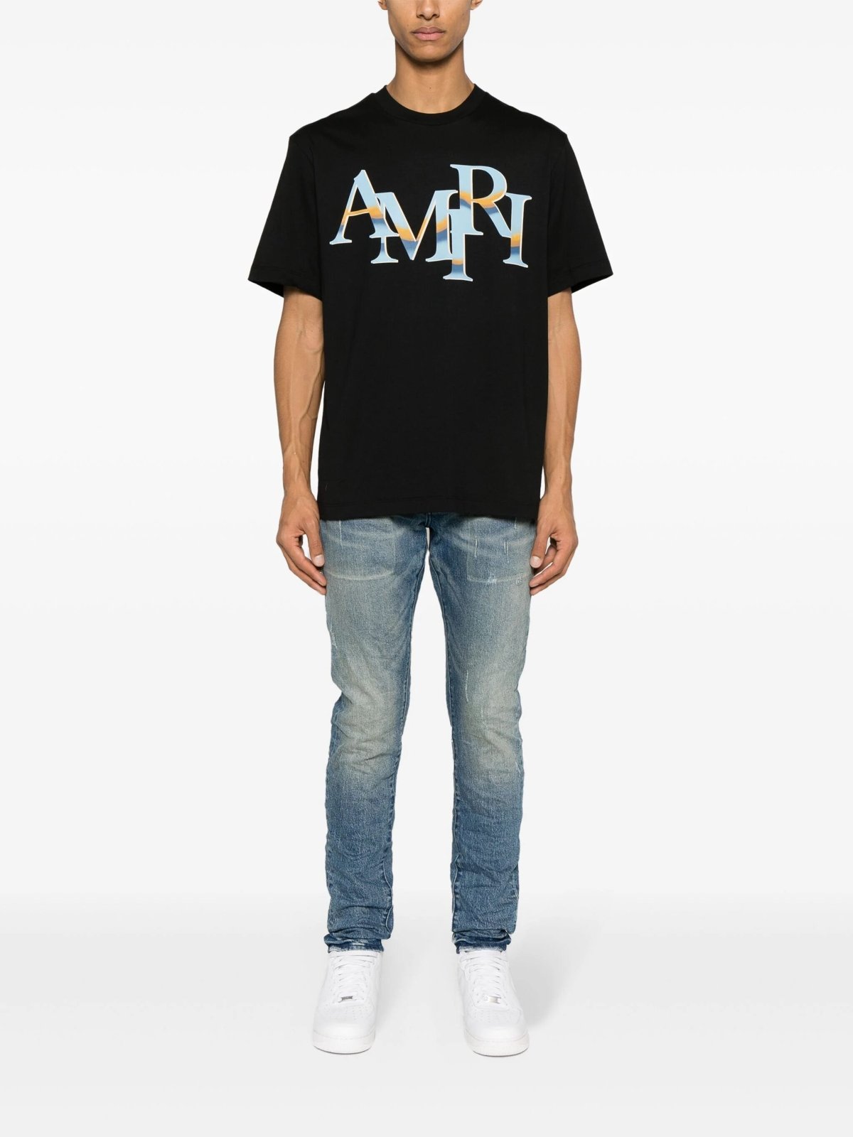 AmiriCotton Jersey Logo T-Shirt at Fashion Clinic