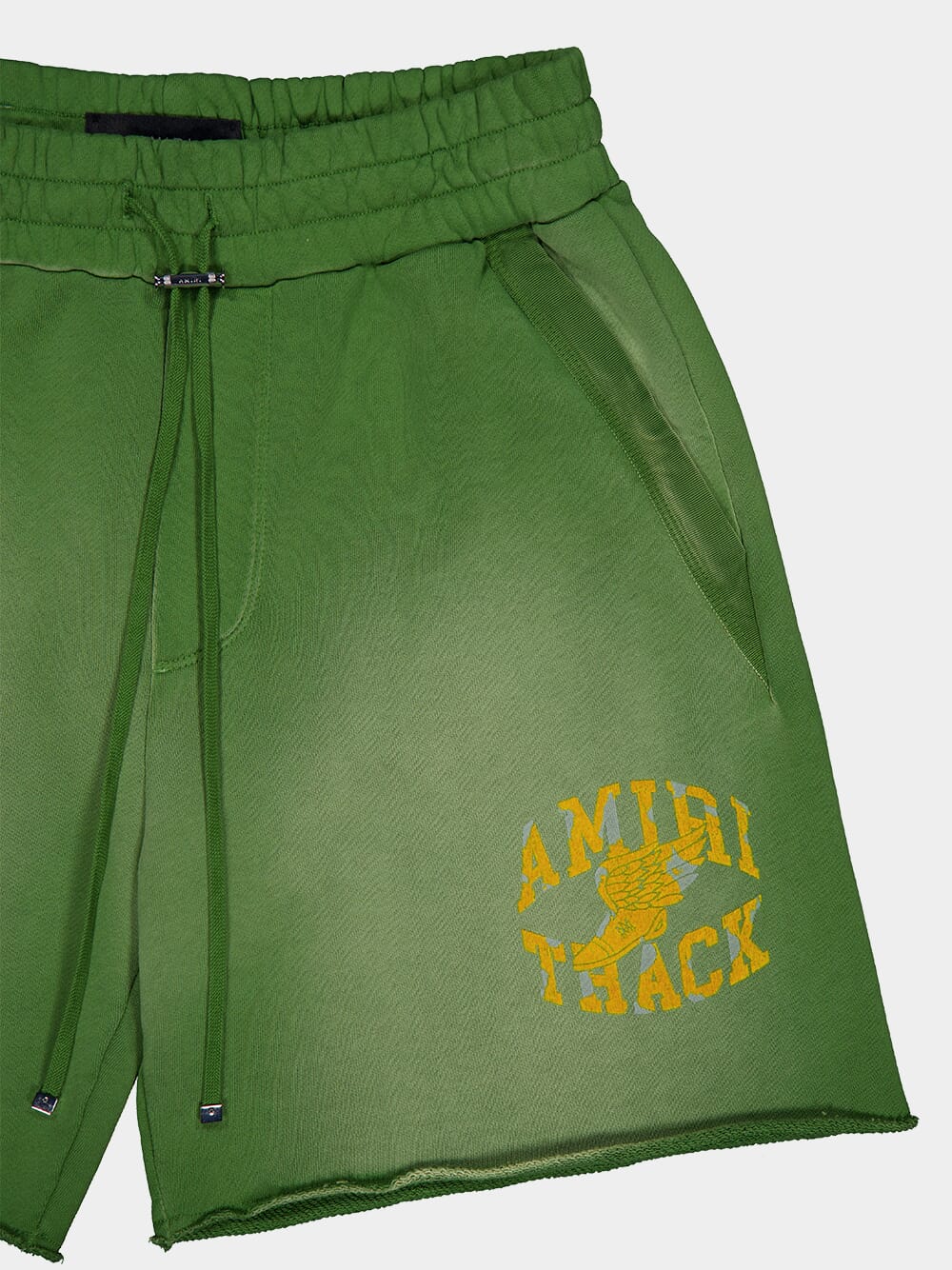 AmiriGreen Logo Track Shorts at Fashion Clinic