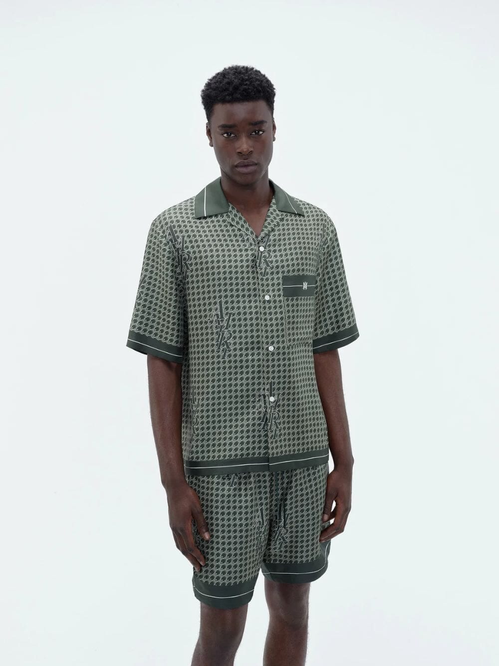 AmiriHoundstooth Bowling Shirt at Fashion Clinic