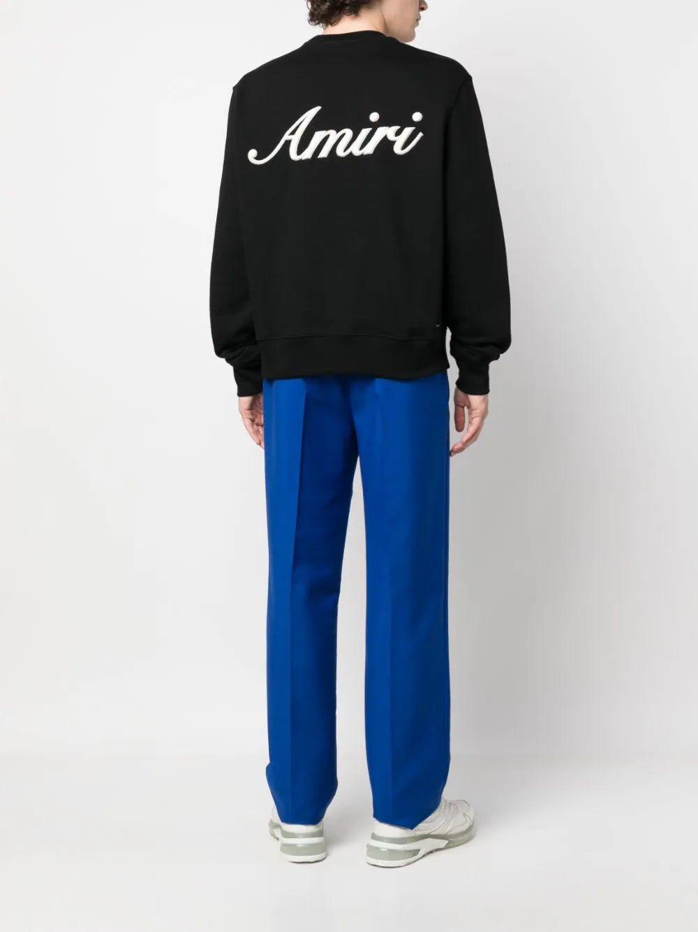 AmiriLogo-Embroidered Cotton Sweatshirt at Fashion Clinic